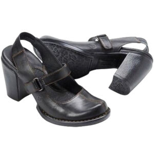 Born Mandrill Leather Slingbacks Size 8 NWOT